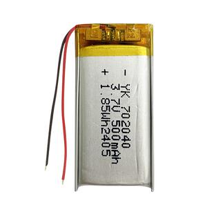 聚合物锂电池702040美容仪器500mAh电动玩具3.7V聚合物锂电池