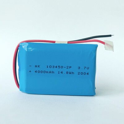 聚合物锂电池103450-2P 3.7V 4000mAh 设备 蓝牙音响