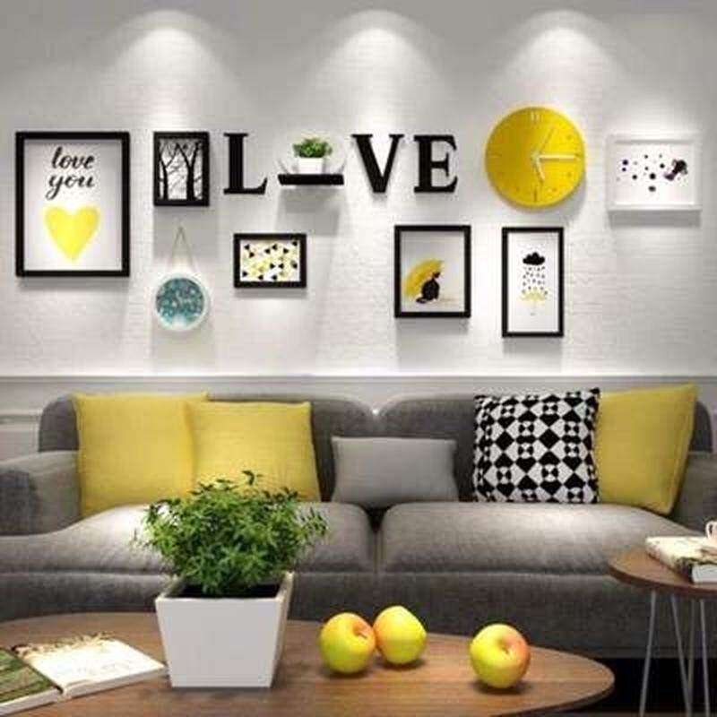 壁画背景墙壁饰客厅奶茶店简约休息室屋内西餐厅小户型田园风店面