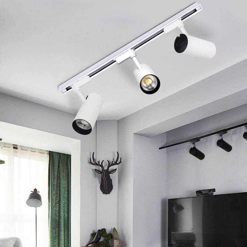 新款led轨道射灯灯饰展示柜展厅吧台服装店酒吧餐厅美容院室内