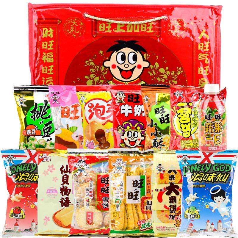 旺旺大礼包918g多款旺仔零食组合年货中秋团购礼盒速发货_虎窝淘