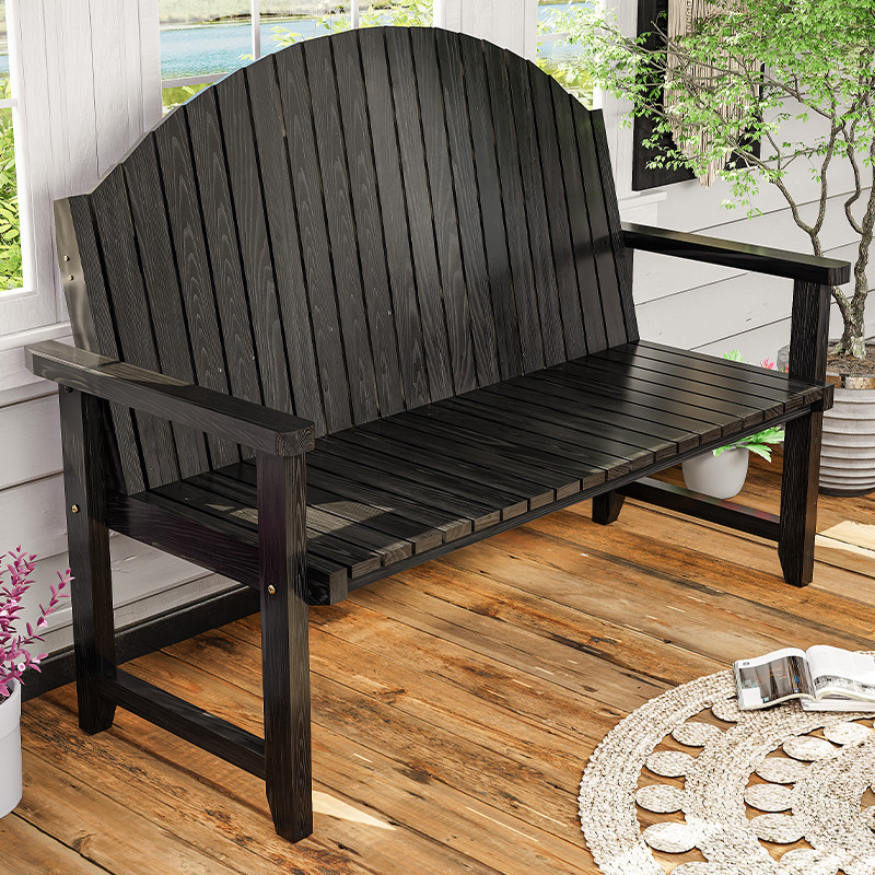 实木双人扶手长凳子木头庭院靠椅花园露天家用户外座椅木质靠背椅,住宅家具,沙发椅,淘宝优惠券,粉丝福利购,淘宝优惠卷
