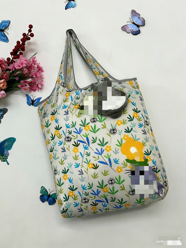 新款出口外贸卡通公仔挂件玩偶便携旅行野餐单肩包超市环保购物袋