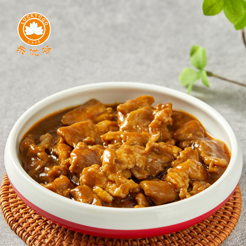 乐优谷冷冻快餐外卖预制菜巴西烤肉170g料理包速食盖浇米饭菜肴包