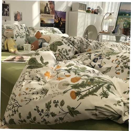 4pc bedsheet set bed sheet quilt blanket duvet cover sets
