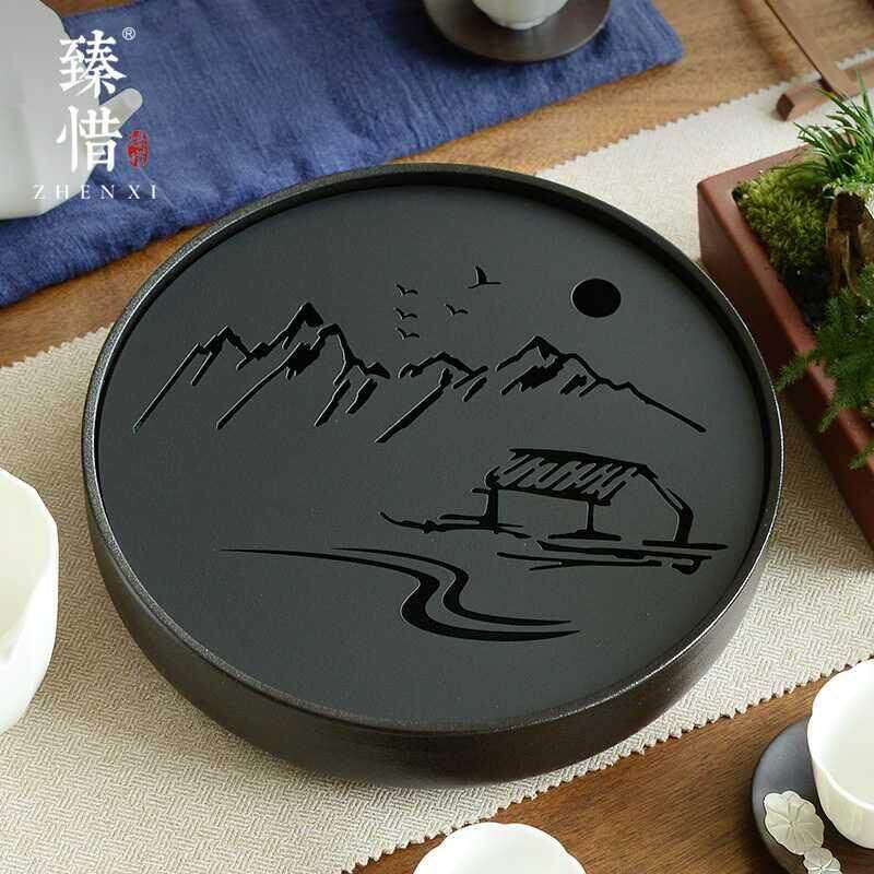 Ceramic Tea tray Drainage Water storage Kung Fu Tea set room