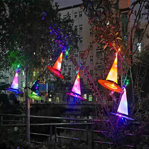 2pcs Halloween hat LED glow Wizard witch hat Wizard hat