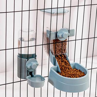 Automatic Pet Bowls Cage Hanging Feeder Pet Water Bottle Foo