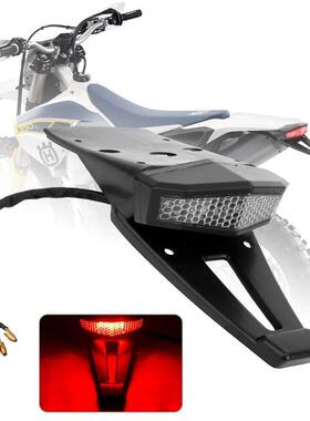Motorcycle Tail Light With Bracket Universal LED Rear Tail S