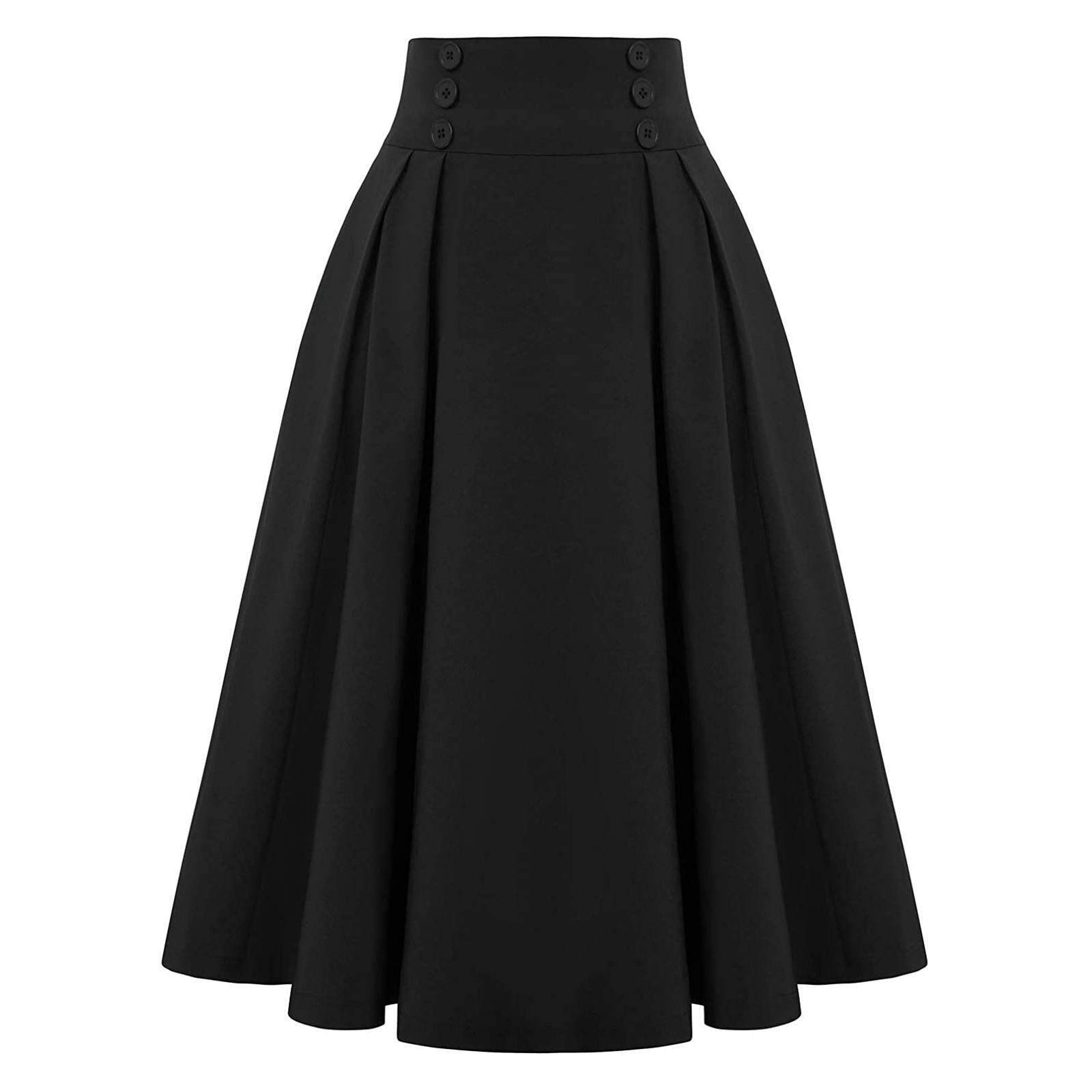 Vintage high waisted pleated long skirt 覆古高腰百褶长裙