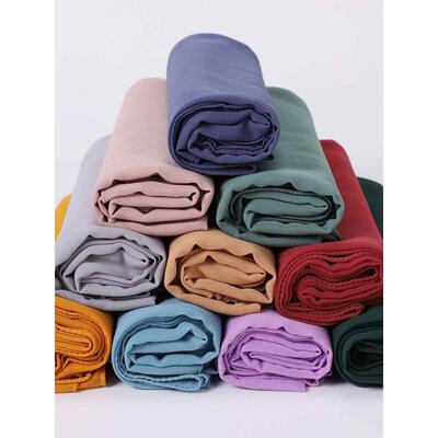 Single color chiffon scarf for women
