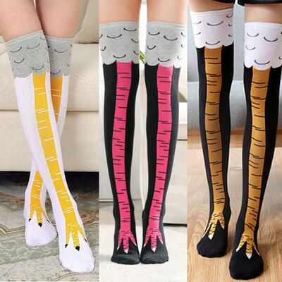 Funny Chicken Paws Feet Socks Women Personality Stovepipe St