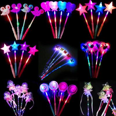 Christmas Glowing Magic Wand Flash Fairy Wand Children Kids