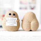 Big Crochet Butt Cute Positive Potato Personalized