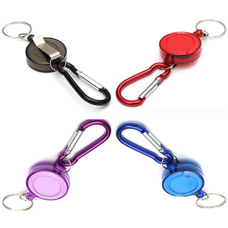 1PC Retractable Pull Keychain Badge Reel ID Lanyard Name Tag