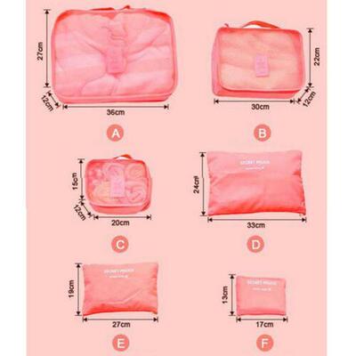 erproof Clothes Storage Luggage Organizer Pouch Packing Cube