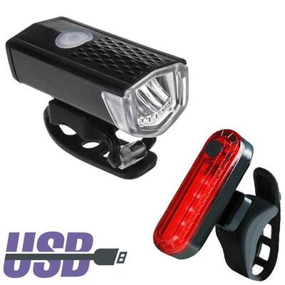 1pcs Bike Lights Rechargeable 300 Lumens Bicycle LED Lights