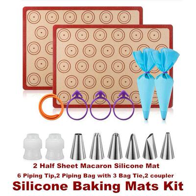 Macaron Silicone Baking Mats Kit Baking Sheet
