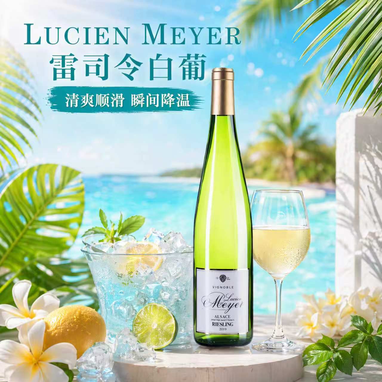 法国阿尔萨斯卢西恩&middot;迈耶琼瑶浆/雷司令白葡萄酒 AOC级