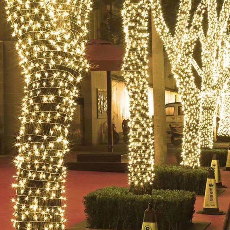 led灯串灯满天星户外防水缠树装饰树灯挂树低压彩灯霓虹灯星星灯