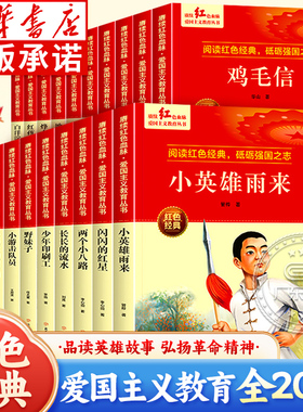 赓续红色血脉爱国主义教育丛书全20册 6-9-12岁小学生三四五六年级课外书 革命精神少年励志丛书 儿童读物英雄故事课外阅读书籍