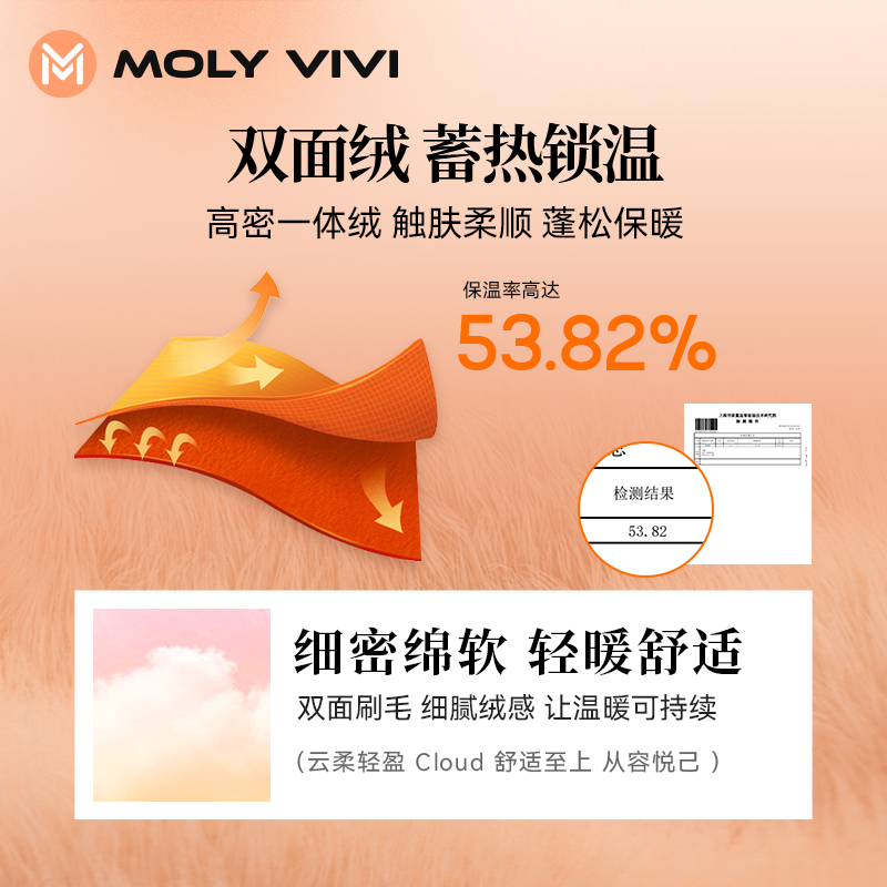 MOLYVIVI摇粒绒立领卫衣女2023秋冬新款加绒外套户外保暖抓绒衣