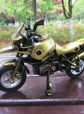 仿真合金摩托车模型 复古工艺品摆件创意学生礼品精品店货源