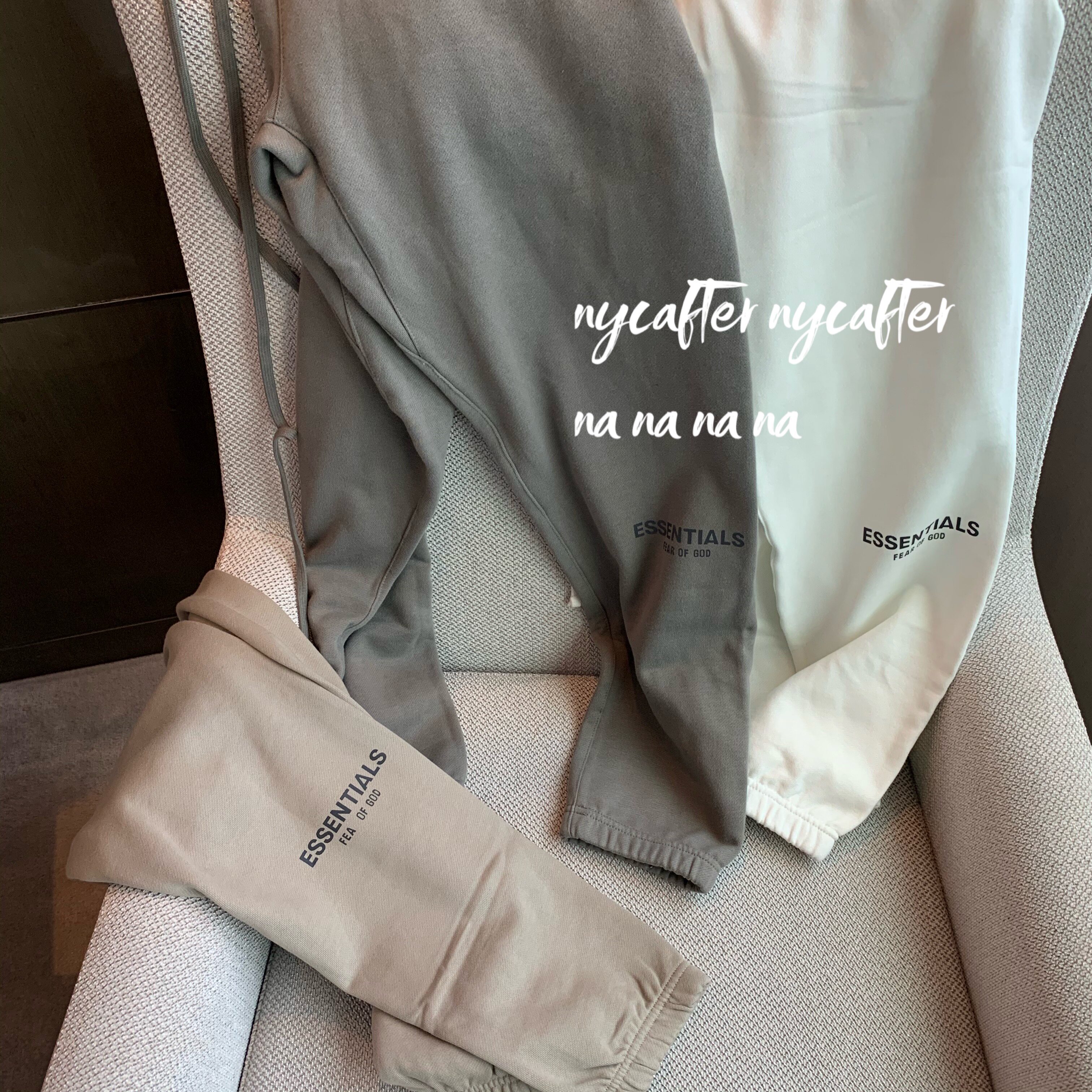 nycafter 11.1 ess私服加绒薄卫裤百搭好穿还显瘦2020秋冬新品|ruв категории Женская одежда, брюки, брюки - от Buy2taobao.com для оказания профессиональной услуги покупки агента Taobao