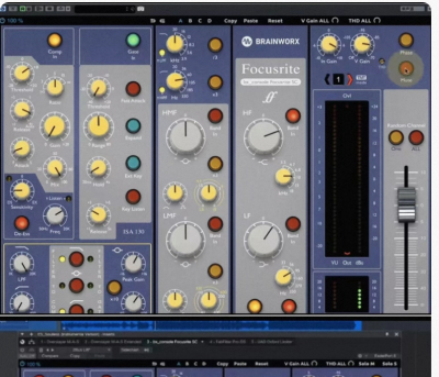 正版插件联盟bx_console Focusrite SC福克斯特通道条Eq压缩插件