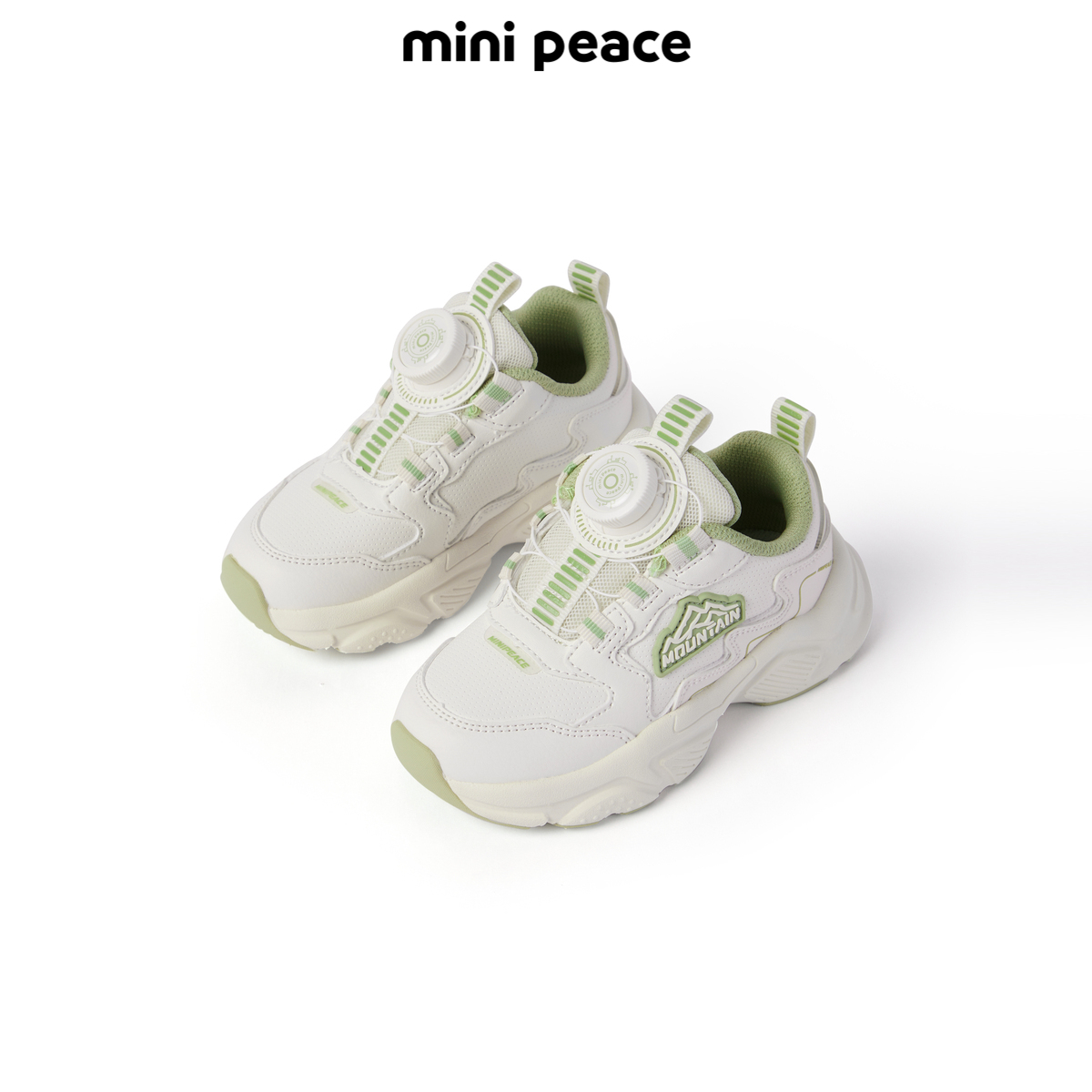 【专柜同款】minipeace太平鸟童装男童休闲鞋儿童老爹鞋白色童鞋