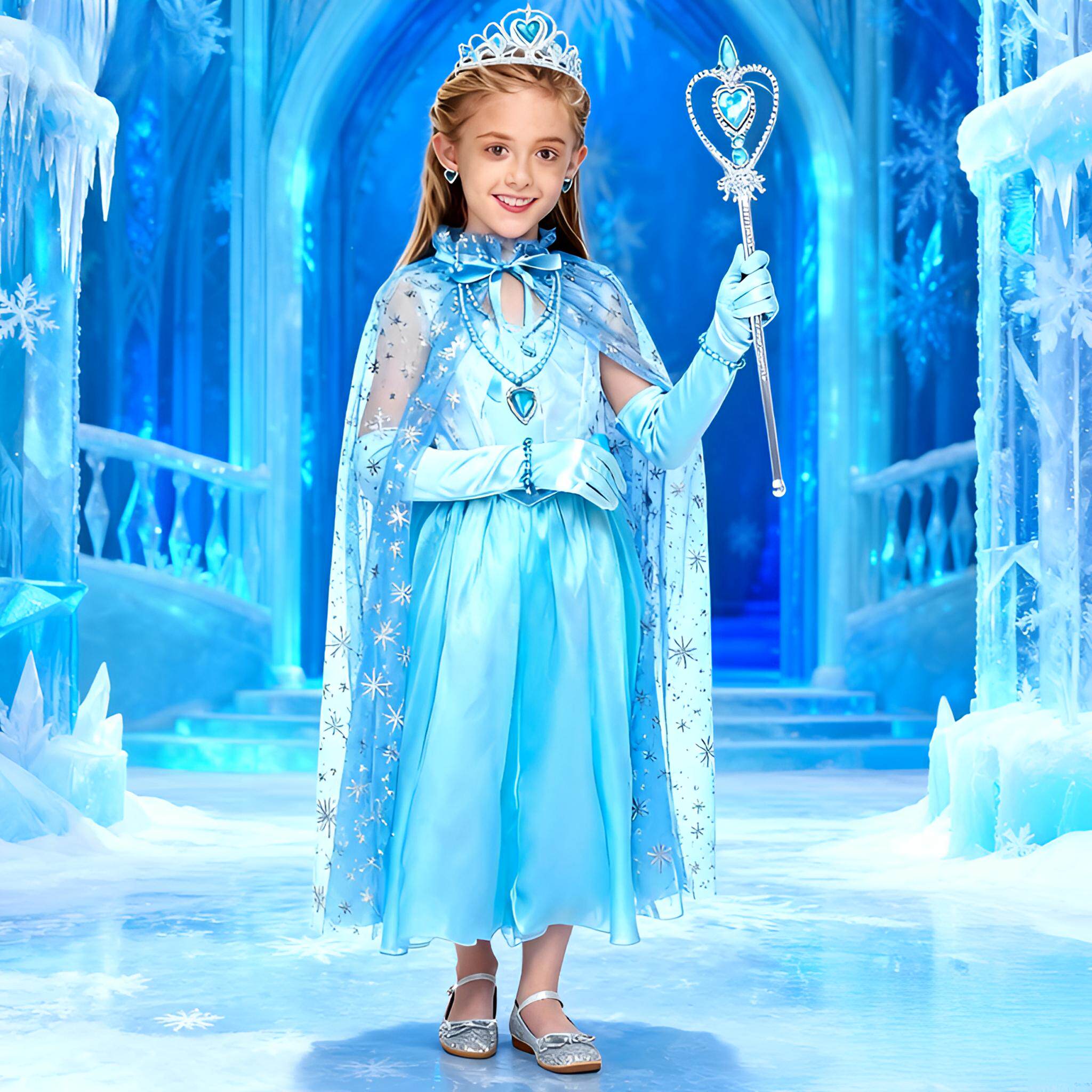 儿童冰雪奇缘皇冠魔法棒套