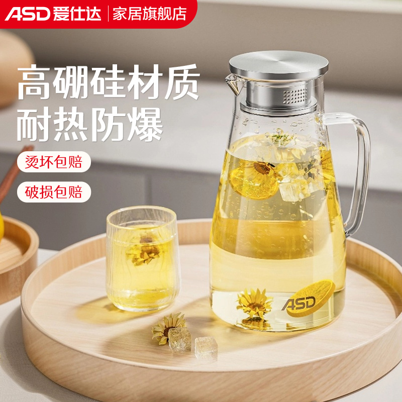 爱仕达冷水壶高硼硅玻璃水壶