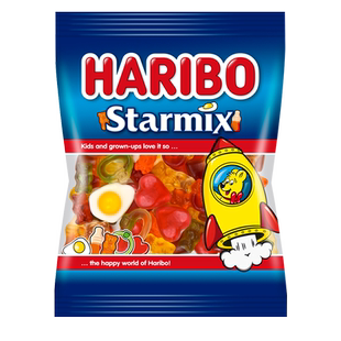 土耳其进口haribo哈瑞宝星满贯橡皮糖什锦造型水果味软糖qq橡皮糖