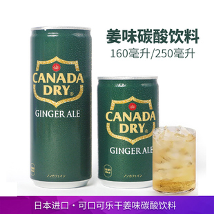 日本进口Canada干姜水姜汁汽水生姜味可乐型碳酸饮料气泡水可口