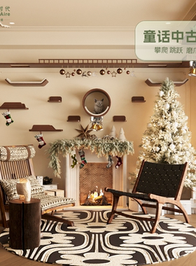 Homeaire实木猫爬架上墙猫跑道猫跳台定制猫房猫窝猫玩具猫抓柱