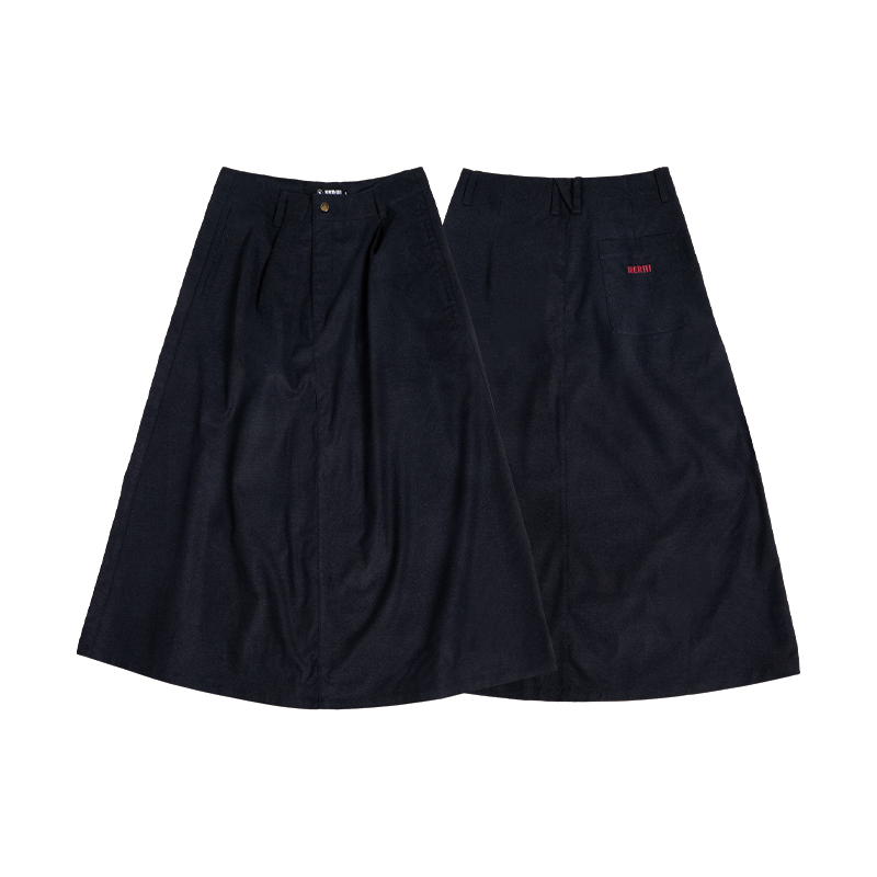 圣山2025秋冬阿里系列A摆半裙原创复古休闲阔感大摆长款半身裙子