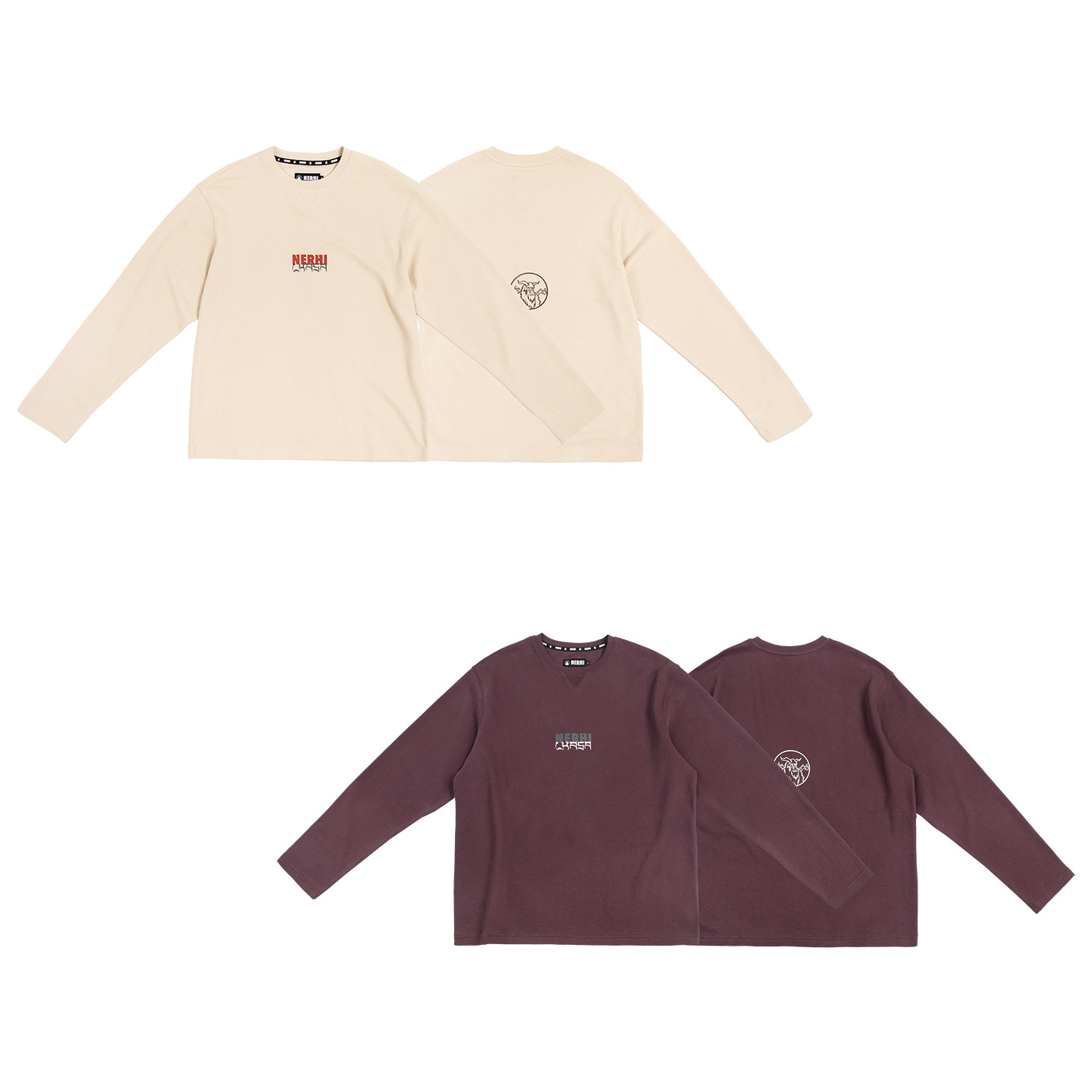 圣山服饰原创设计华夫格T恤宽松中性版型四季潮流圆领长袖衫,男装,T恤,淘宝优惠券,粉丝福利购,淘宝优惠卷