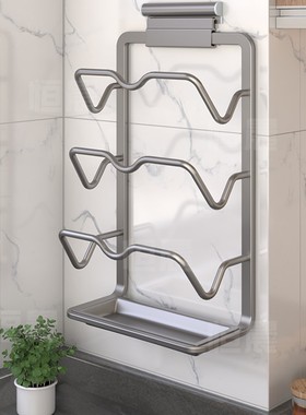 厨房置物架锅盖架免打孔壁挂式多功能家用收纳架子神器锅盖放置器