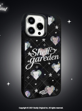 Buddy原创闪亮贝壳熊磁吸适用iphone17promax手机壳新款苹果16pro保护套可爱15全包17pro高级16promax个性