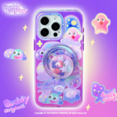 BUDDY原创荧光紫色喷漆画磁吸适用iphone16promax手机壳小众新款 苹果15promax保护套13高级14pro小众ins