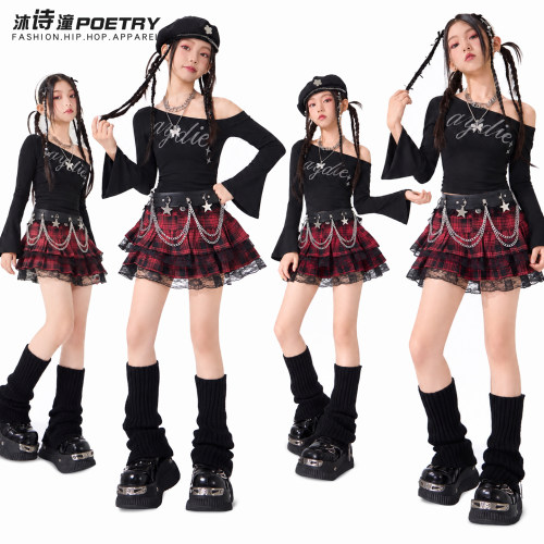 女孩爵士舞服装jazz模特走秀舞