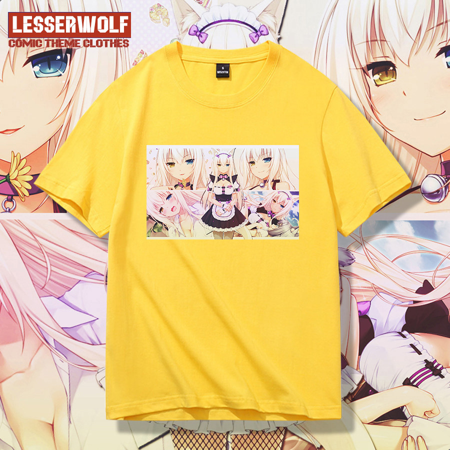 夏季猫娘乐园nekopara椰子coconut短袖t恤男女联名t-shirt 48