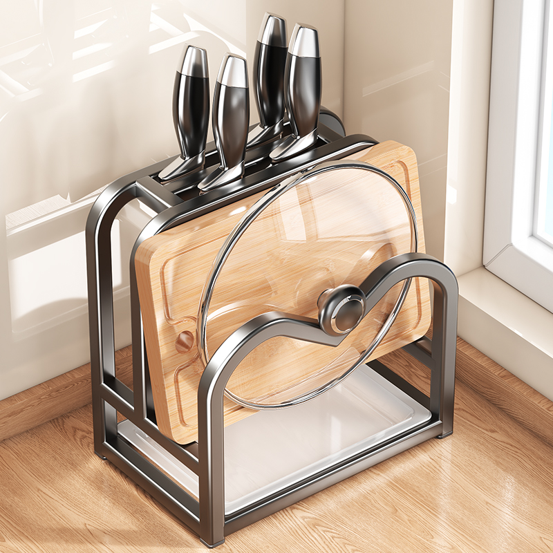 【快速沥水】台面多功能刀具架