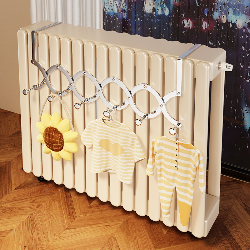 【即挂即用】家用暖气片晾衣架