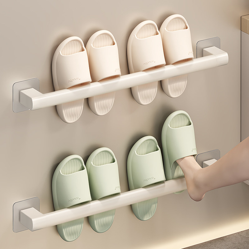 卫生间置物架浴室拖鞋架免打孔鞋子收纳架神器厕所壁挂式沥水架子,家庭/个人清洁工具,浴室角架/置物架,淘宝优惠券,粉丝福利购,淘宝优惠卷