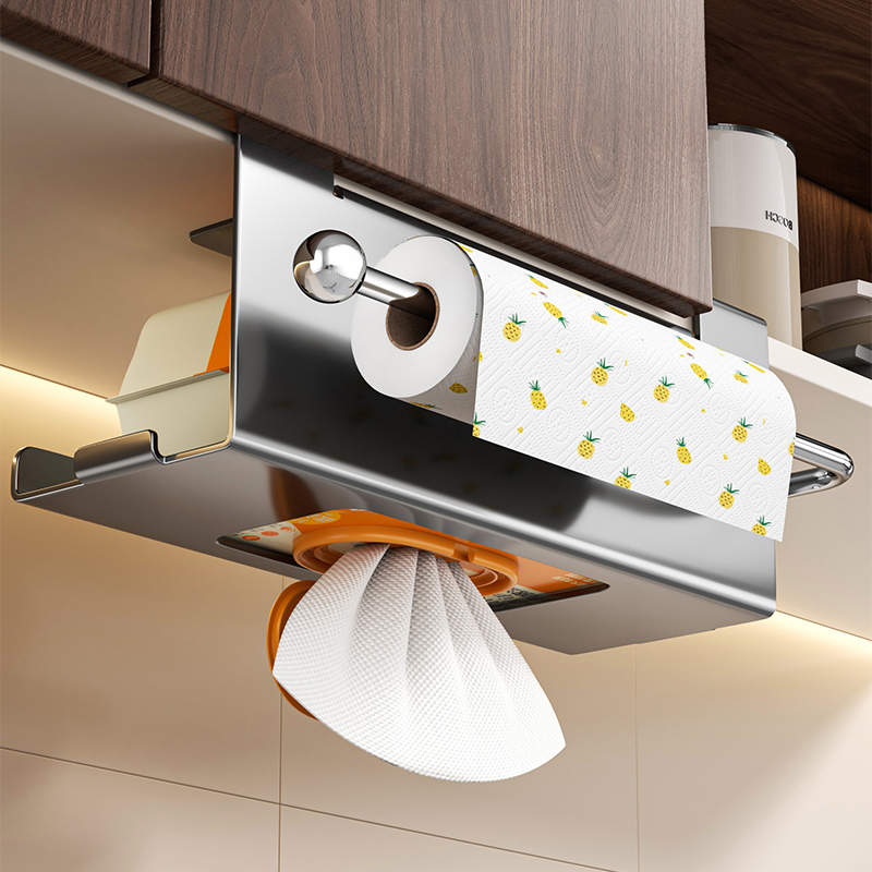 【掉落包赔】厨房纸巾架橱柜纸架