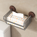 胡桃木卫生间纸巾盒厕纸盒免打孔卫生纸置物架壁挂厕所卷纸厕纸架