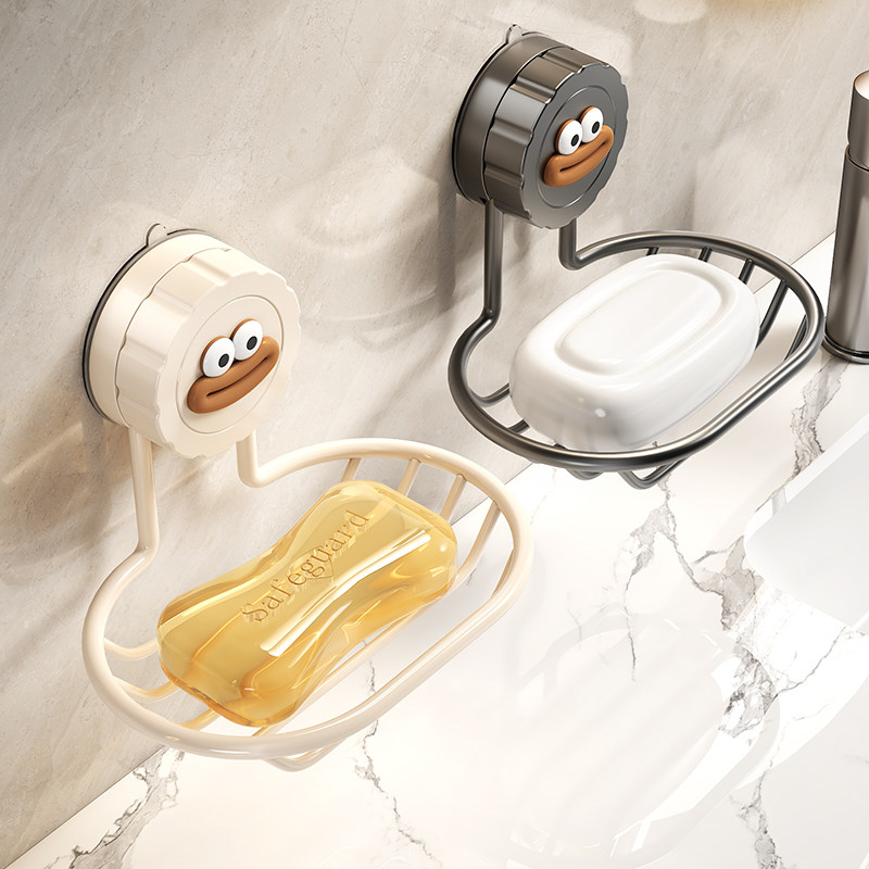 吸盘肥皂盒壁挂式免打孔卫生间浴室沥水高档香皂盒墙上收纳置物架,家庭/个人清洁工具,皂盒,淘宝优惠券,粉丝福利购,淘宝优惠卷