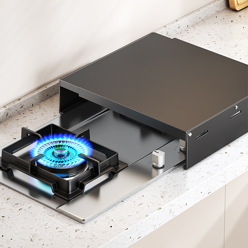 【可伸缩调节】厨房燃气灶盖板罩