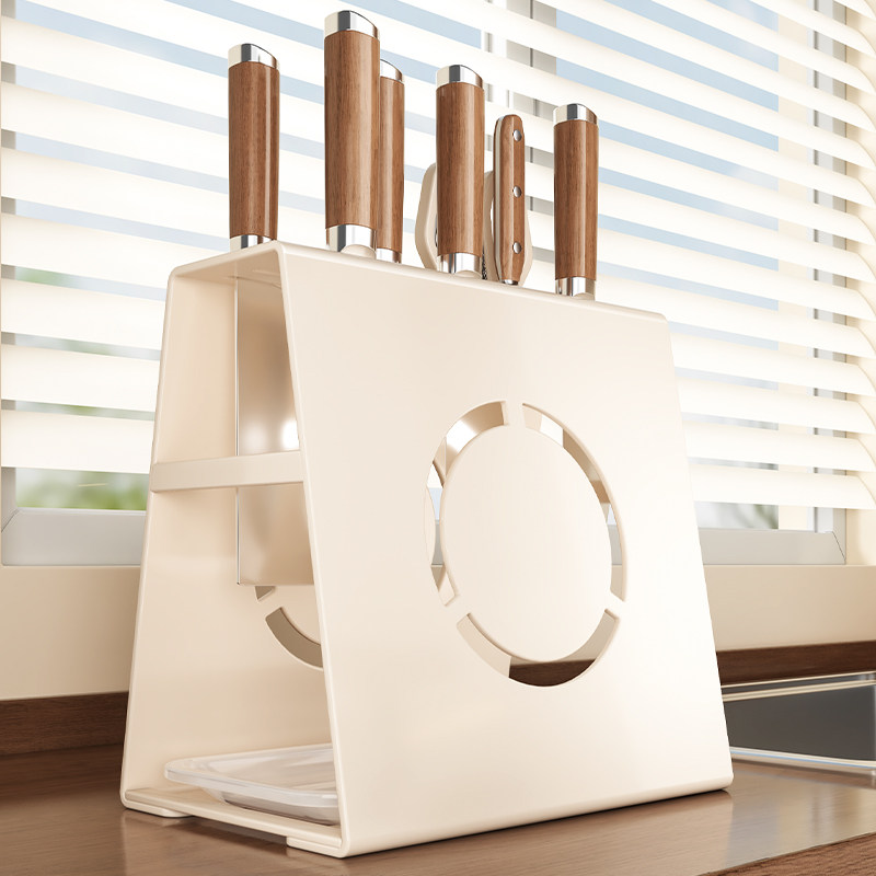 【通风透气】厨房多功能刀架筷筒